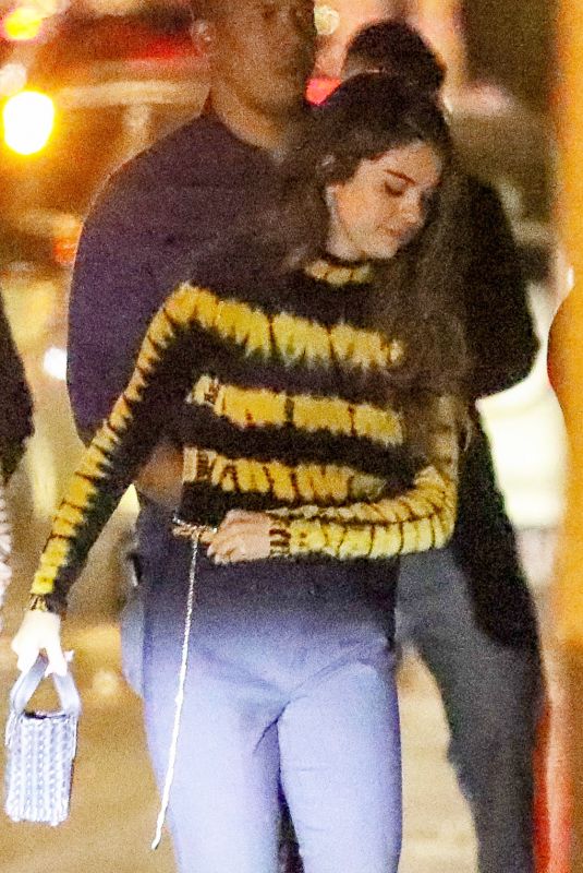 SELENA GOMEZ Throwing a Celebration Party with Her Team in West Hollywood 10/23/2019