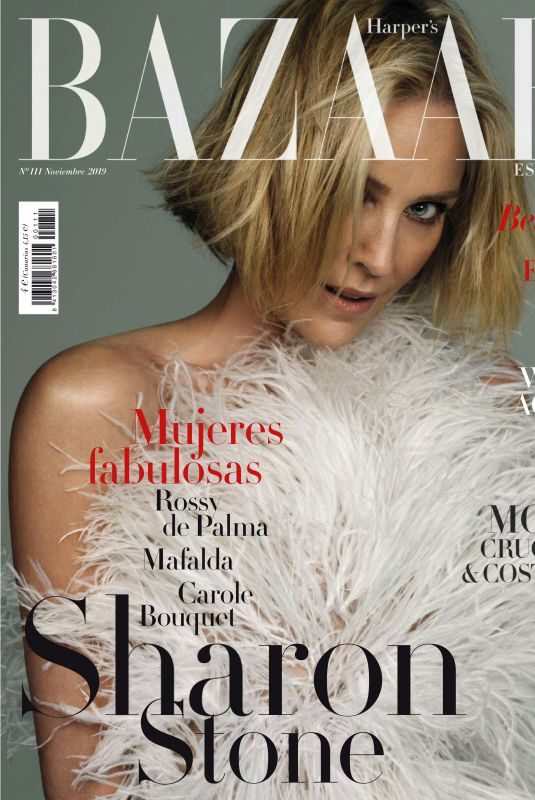 SHARON STONE in Harper’s Bazaar Magazine, Spain November 2019