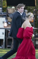 SIENNA MILLER Arrives at Jennifer Lawrence and Coke Maroney