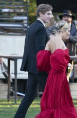 SIENNA MILLER Arrives at Jennifer Lawrence and Coke Maroney