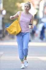 SIENNA MILLER Out in New York 10/02/2019