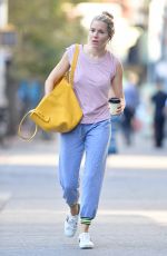 SIENNA MILLER Out in New York 10/02/2019