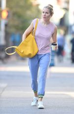 SIENNA MILLER Out in New York 10/02/2019