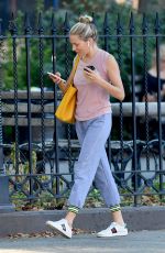 SIENNA MILLER Out in New York 10/02/2019