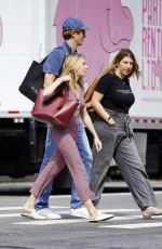 SIENNA MILLER, TARA SUMMERS and Lucas Zwirner Out in New York 09/30/2019