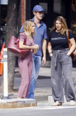SIENNA MILLER, TARA SUMMERS and Lucas Zwirner Out in New York 09/30/2019