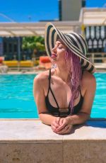 SKYE SWEETNAM in Bikini at Pool in Las Vegas - Instagram Photos, August 2019