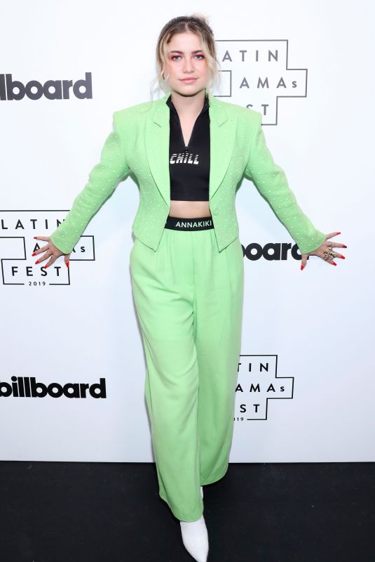 SOFIA REYES at Billboard Latin AMA Fest in Los Angeles 10/15/2019