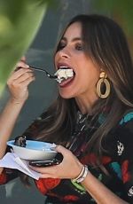SOFIA VERGARA on the Set of Final Season of Modern Family in Los Angeles 10/08/2019