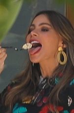 SOFIA VERGARA on the Set of Final Season of Modern Family in Los Angeles 10/08/2019