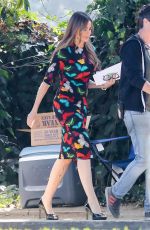 SOFIA VERGARA on the Set of Final Season of Modern Family in Los Angeles 10/08/2019