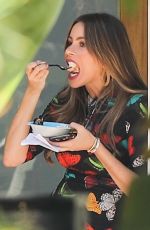 SOFIA VERGARA on the Set of Final Season of Modern Family in Los Angeles 10/08/2019
