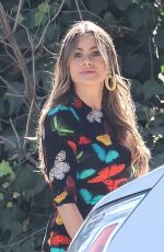 SOFIA VERGARA on the Set of Final Season of Modern Family in Los Angeles 10/08/2019