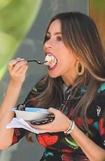 SOFIA VERGARA on the Set of Final Season of Modern Family in Los Angeles 10/08/2019