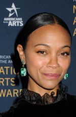 ZOE SALDANA at 2019 National Arts Awards in New York 10/21/2019