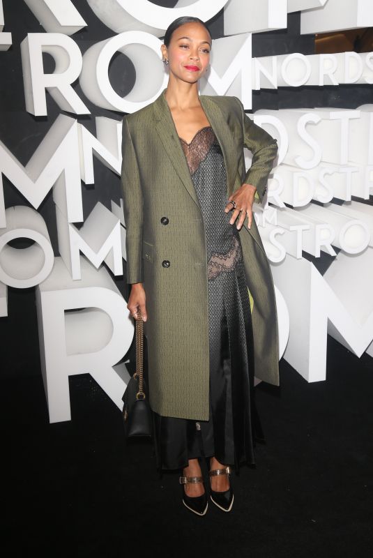 ZOE SALDANA at Nordstrom NYC Flagship Opening Party 10/22/2019