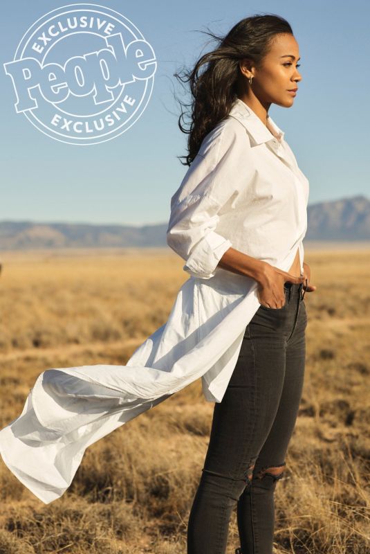 ZOE SALDANA in People Magazine, October 2019
