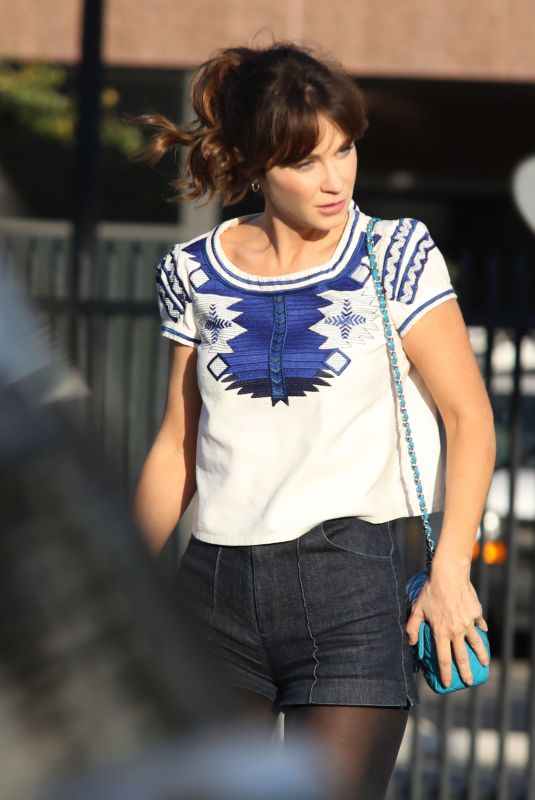 ZOOEY DESCHANEL Out in Beverly Hills 10/02/2019