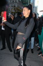 ADRIANA LIMA Arrives at Puma Store in New York 11/01/2019