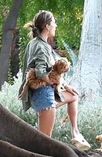 ALESSANDRA AMBROSIO in Shorts out in Santa Monica 11/17/2019
