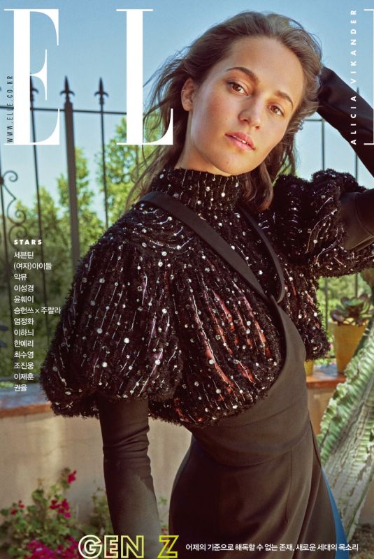 ALICIA VIKANDER for Elle Magazine, Korea November 2019