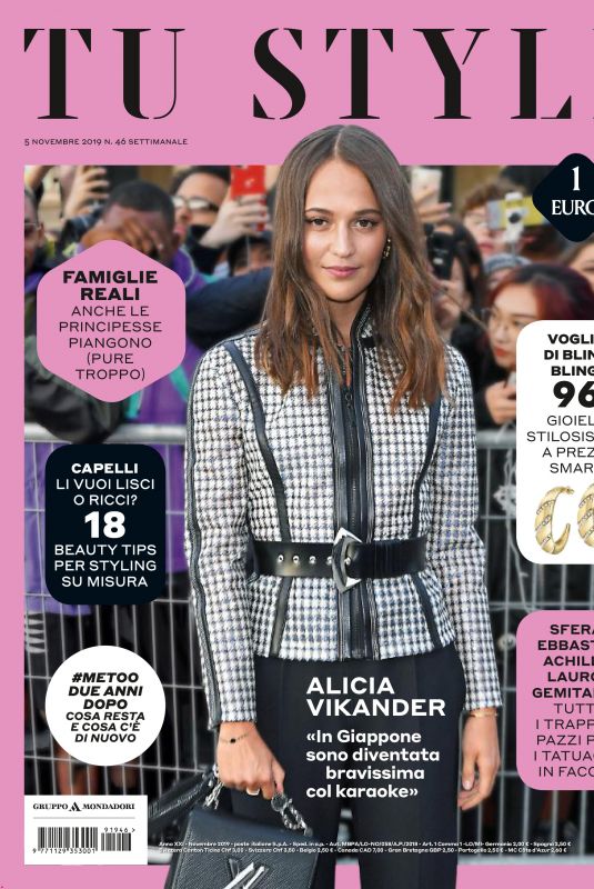 ALICIA VIKANDER in Tu Style Magazine, November 2019