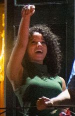 ALISHA WAINWRIGHT and Justin Timberlake Night Out in Los Angeles 11/21/2019