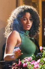 ALISHA WAINWRIGHT and Justin Timberlake Night Out in Los Angeles 11/21/2019