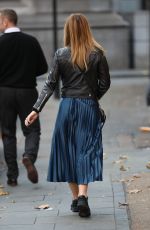 AMANDA HOLDEN Leaves Heart Radio in London 11/18/2019