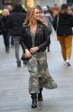AMANDA HOLDEN Leaves Heart Radio in London 11/29/2019