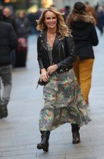 AMANDA HOLDEN Leaves Heart Radio in London 11/29/2019