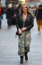 AMANDA HOLDEN Leaves Heart Radio in London 11/29/2019