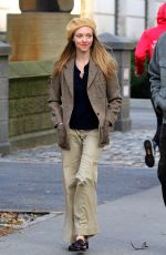 AMANDA SEYFRIED on the Set of Things Heard and Seen in New York 11/25/2019