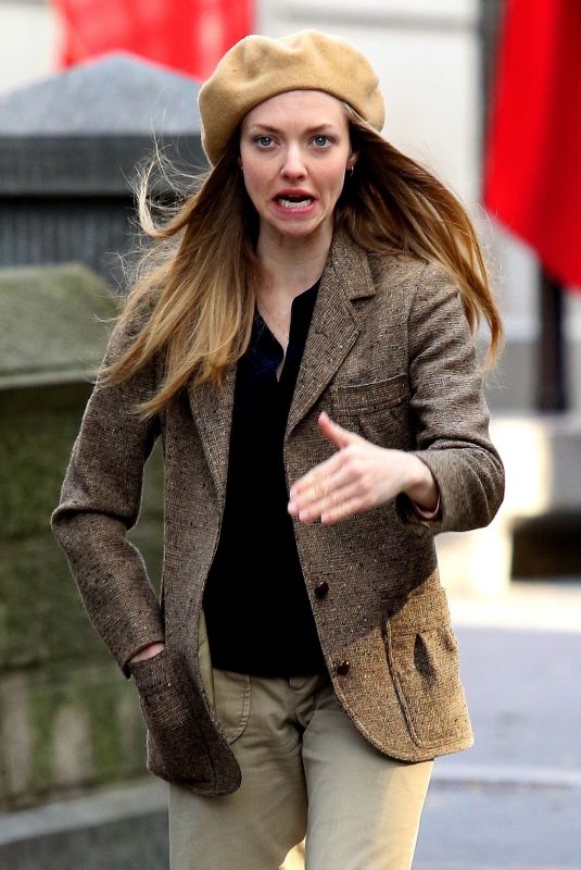 AMANDA SEYFRIED on the Set of Things Heard and Seen in New York 11/25/2019