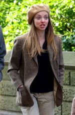 AMANDA SEYFRIED on the Set of Things Heard and Seen in New York 11/25/2019
