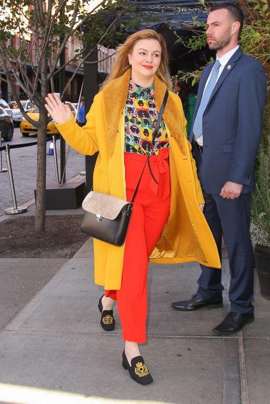 AMBER TAMBLYN Arrives at Tribeca Chanel Women’s Filmmaker Program Luncheon 11/04/2019