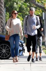 AMY ADAMS and Darren Le Gallo Out in Beverly Hills 11/07/2019