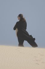 ANGELIAN AJOLIE Take a Break From Filming at a Beach in Fuerteventura 11/09/2019