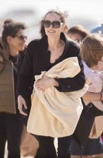 ANGELIAN AJOLIE Take a Break From Filming at a Beach in Fuerteventura 11/09/2019