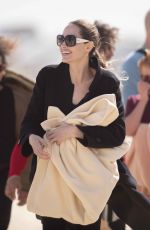 ANGELIAN AJOLIE Take a Break From Filming at a Beach in Fuerteventura 11/09/2019
