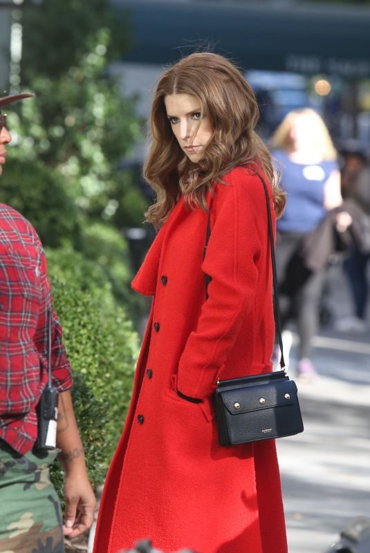 ANNA KENDRICK on the Set of Love Life in New York 11/01/2019