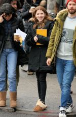 ANNA KENDRICK on the Set of Love Life in New York 11/18/2019