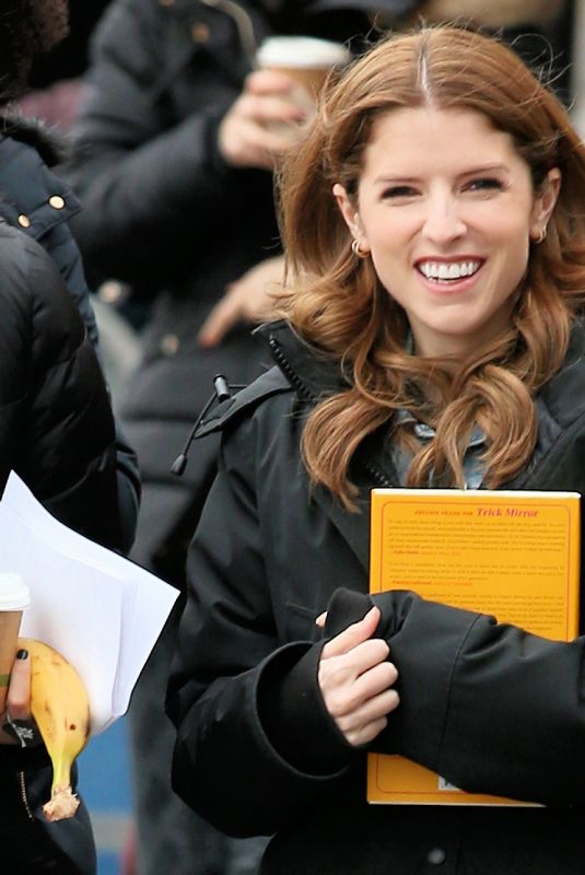 ANNA KENDRICK on the Set of Love Life in New York 11/18/2019
