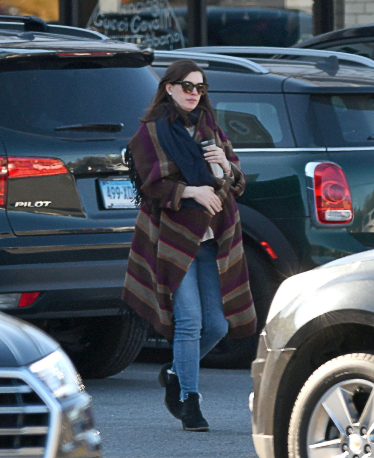 ANNE HATHAWAY Out and About in Connecticut 11/19/2019 – HawtCelebs