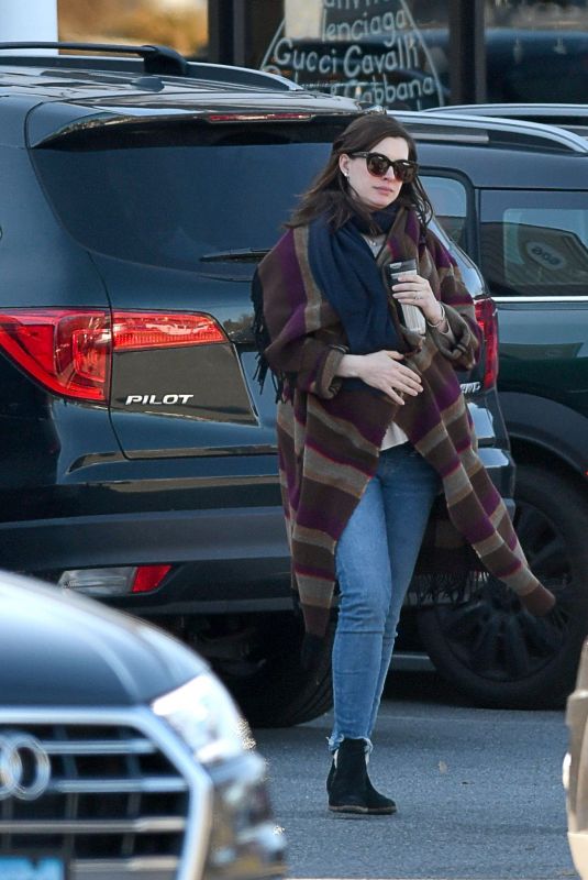 ANNE HATHAWAY Out and About in Connecticut 11/19/2019