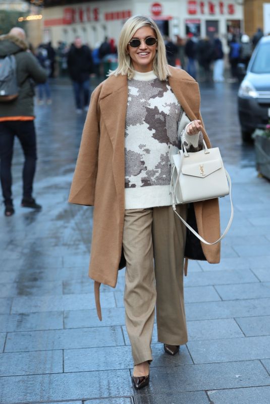 ASHLEY ROBERTS Leaves Heart Radio in London 11/18/2019