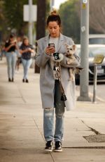 ASHLEY TISDALE in Ripped Denim Out for Coffee in Los Angeles 11/15/2019