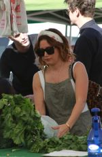 ASHLEY TISDALE Shopping at Farmers Market in Los Angeles 11/10/2019