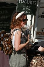 ASHLEY TISDALE Shopping at Farmers Market in Los Angeles 11/10/2019