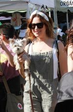 ASHLEY TISDALE Shopping at Farmers Market in Los Angeles 11/10/2019